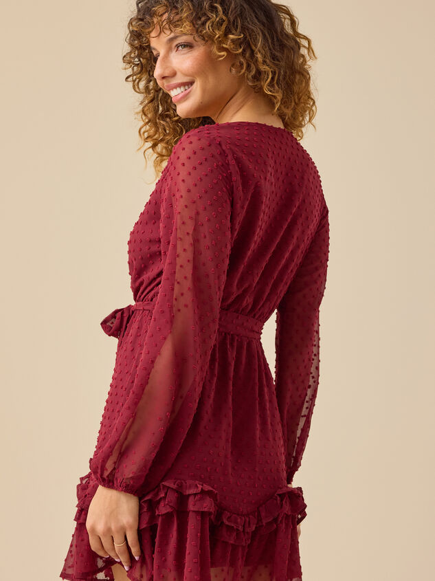Sabine Ruffle Trim Mini Dress Detail 5 - TULLABEE