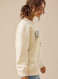 Amsterdam Embroidered Sweatshirt Detail 3 - TULLABEE