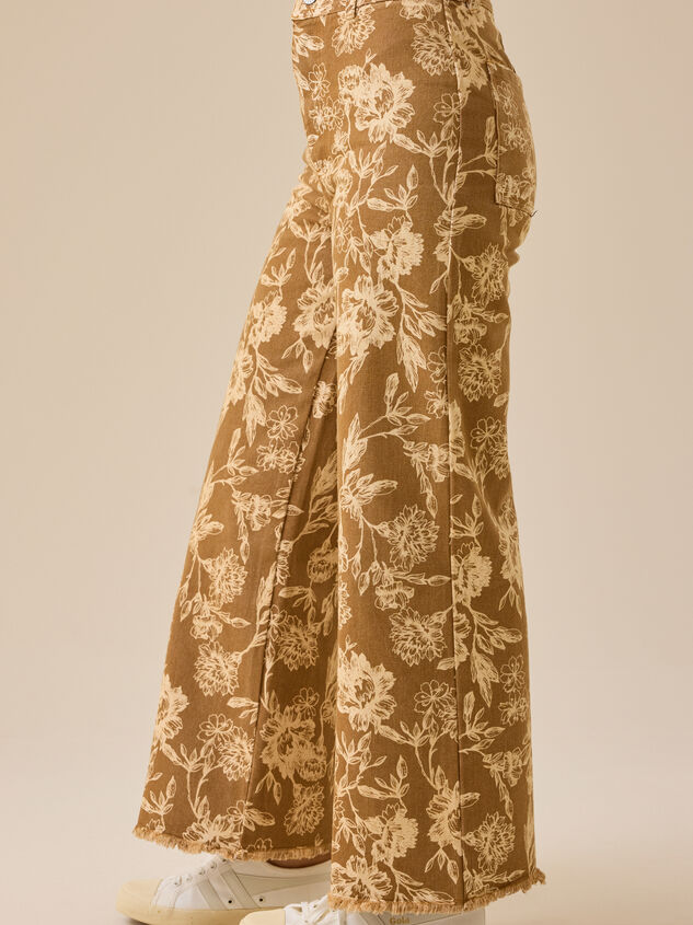 Marita Floral Straight Leg Pants Detail 4 - TULLABEE