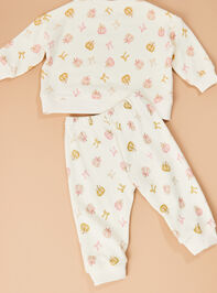 Pumpkin Bow Top and Pants Set Detail 2 - TULLABEE