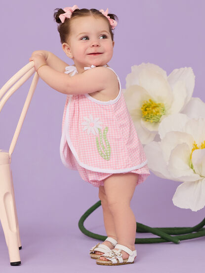 Kylie Gingham Swing Front Bubble - TULLABEE