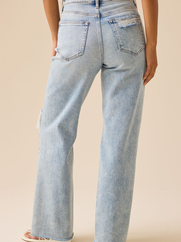 Kiara Straight Leg Jeans Detail 6 - TULLABEE