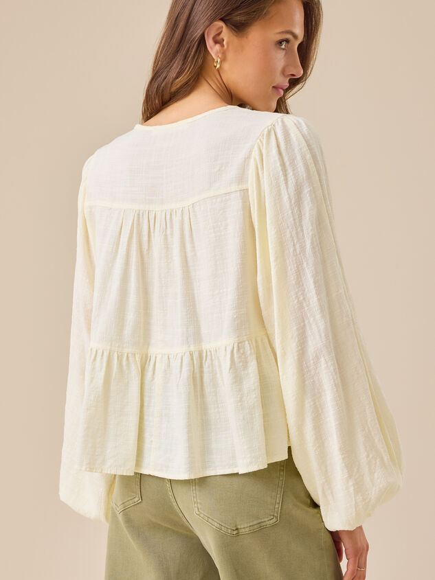 Landrie Tiered Babydoll Top Detail 5 - TULLABEE