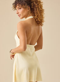 Sunny Satin Mini Dress Detail 5 - TULLABEE