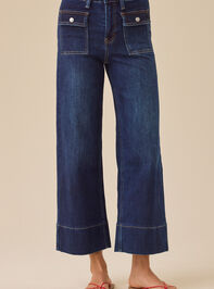Tullalah Wide Leg Crop Jeans Detail 3 - TULLABEE