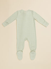 Sawyer Striped Footie Detail 2 - TULLABEE