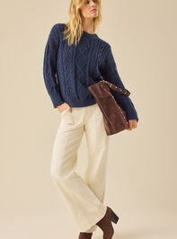 Kassidy Oversized Crew Neck Detail 3 - TULLABEE