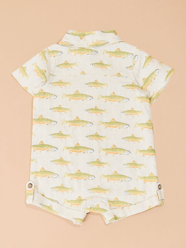 Samson Fish Polo Romper by Mud Pie Detail 4 - TULLABEE
