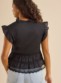Elena Lace Babydoll Top Detail 4 - TULLABEE