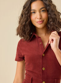 Arlet Corduroy Flare Jumpsuit Detail 4 - TULLABEE