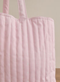 Snow Angel Large Tote Detail 3 - TULLABEE