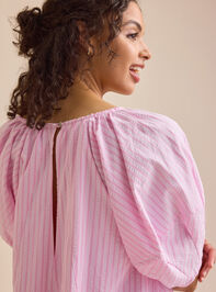 Posie Striped Romper Detail 6 - TULLABEE