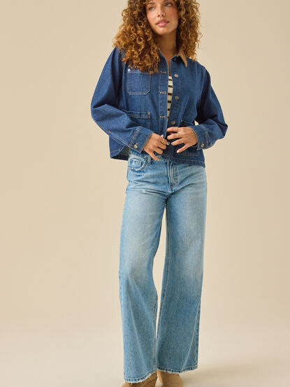 Annaliese Corduroy Denim Jacket - TULLABEE
