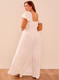 Wilow Linen Maxi Dress Detail 4 - TULLABEE