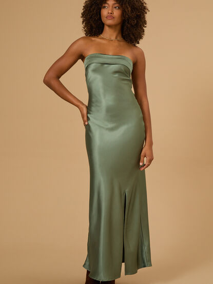 Paityn Strapless Maxi Dress - TULLABEE