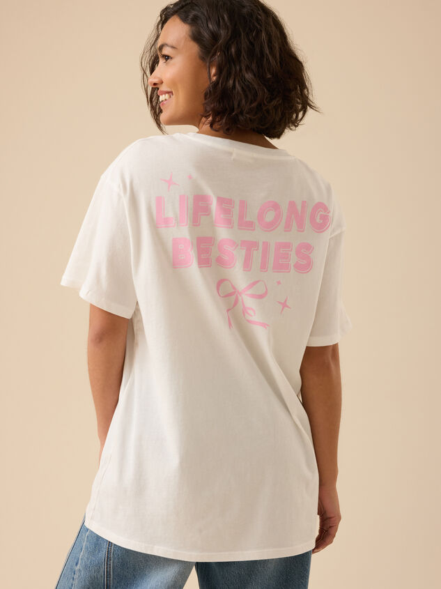 Mamas Lifelong Besties Bow Tee Detail 2 - TULLABEE