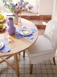 Rose Wood Round Dining Table Detail 6 - TULLABEE