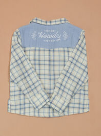 Parker Plaid Polo Shirt Detail 3 - TULLABEE