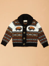 Buffalo Fair Isle Cardigan Detail 2 - TULLABEE