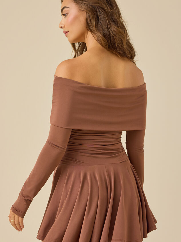 Camri Drop Waist Mini Dress Detail 5 - TULLABEE