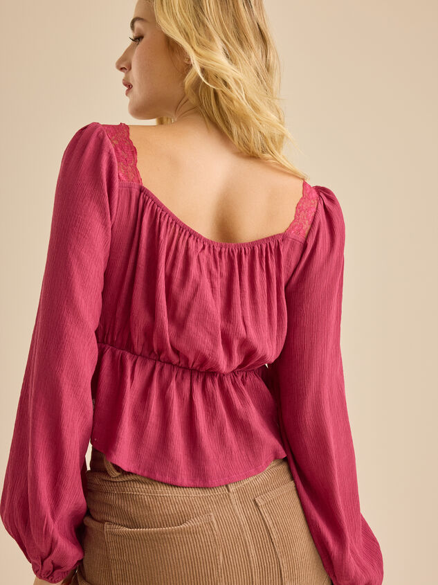 Birdie Lace Blouse Detail 5 - TULLABEE