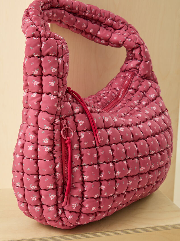 Proficient Floral Quilted Puffer Shoulder Bag Detail 3 - TULLABEE