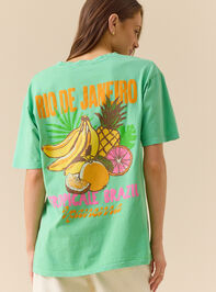 Rio De Janeiro Graphic Tee Detail 2 - TULLABEE