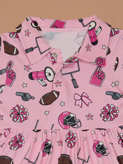 Kickoff Kisses Polo Dress - TULLABEE