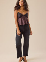 Rhia Satin Lace Top Detail 2 - TULLABEE