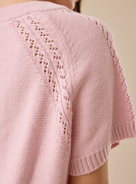 Maci Crochet Boxy Pullover Detail 4 - TULLABEE