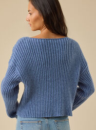 Debbie Cropped Sweater Detail 5 - TULLABEE