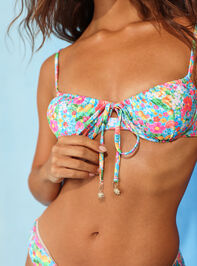 Kulani Kinis Mermaid Garden Underwire Top Detail 2 - TULLABEE