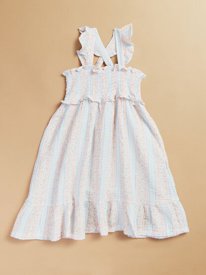 Vivian Floral Smocked Ruffle Dress - TULLABEE