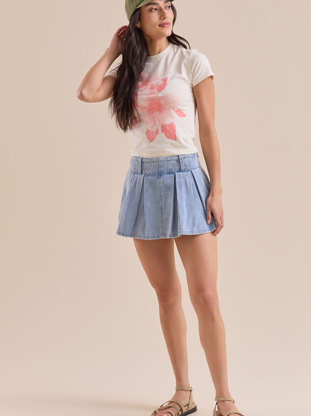 Hibiscus Baby Tee Detail 2 - TULLABEE