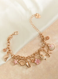 Pink Shell Charm Bracelet - TULLABEE