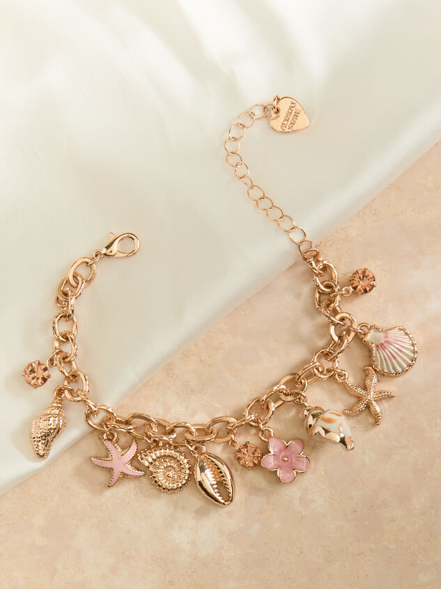 Pink Shell Charm Bracelet - TULLABEE
