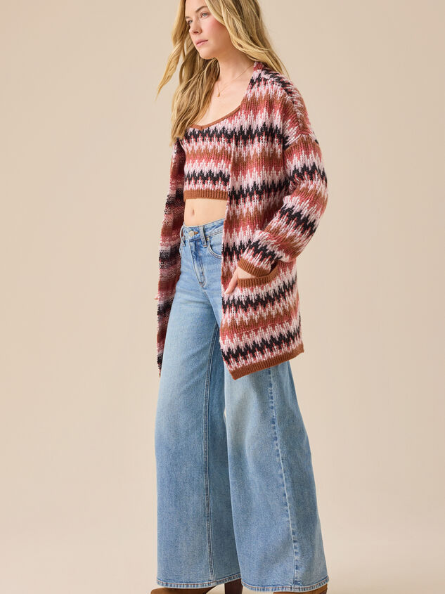 Camillie Chevron Sweater Set Detail 5 - TULLABEE