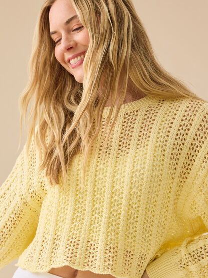 Anya Pointelle Sweater - TULLABEE