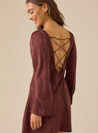 Raina Jacquard Mini Dress Detail 2 - TULLABEE