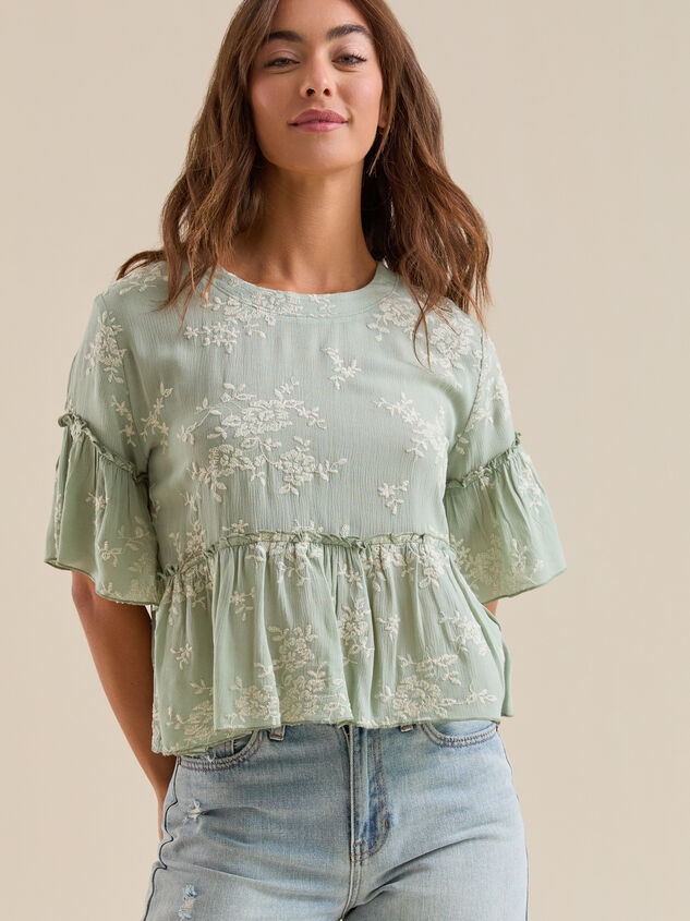 Wanda Ruffle Babydoll Top - TULLABEE