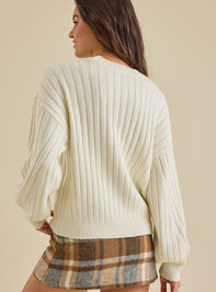 Jessica Ribbed Sweater Detail 4 - TULLABEE