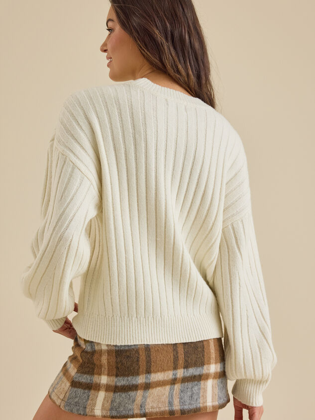 Jessica Ribbed Sweater Detail 4 - TULLABEE