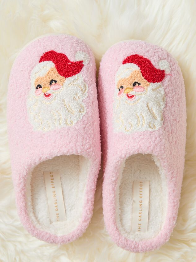 Santa Slippers Detail 2 - TULLABEE