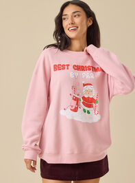 Mama Best Christmas By Par Sweatshirt Detail 2 - TULLABEE
