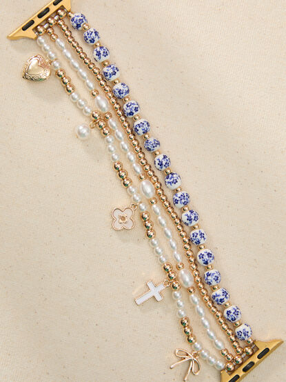 Blue Charmed Watch Band - TULLABEE