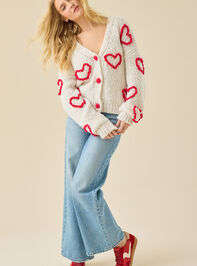 Miller 3D Heart Cardigan Detail 3 - TULLABEE