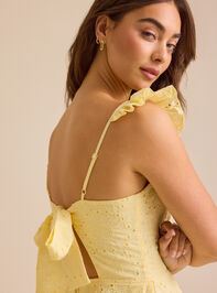 Naomi Eyelet Romper Detail 2 - TULLABEE