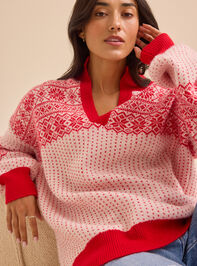 Winter Fairisle Sweater Detail 2 - TULLABEE
