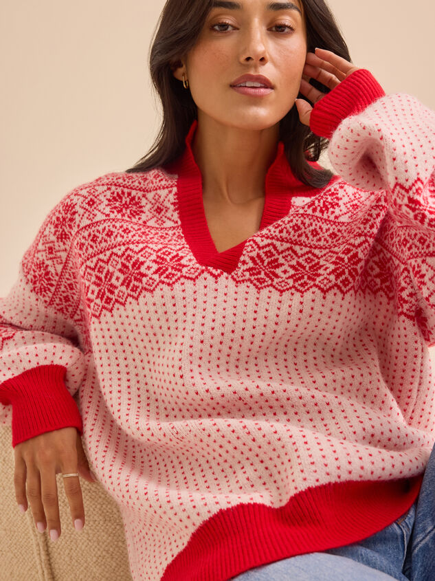 Winter Fairisle Sweater Detail 2 - TULLABEE