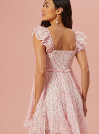Kimberly Smocked Mini Dress Detail 4 - TULLABEE
